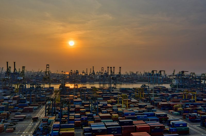 Seaport during golden hour 3057960