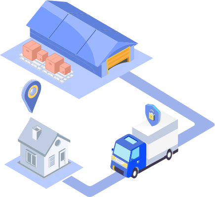 Illustration d'un parcours de livraison